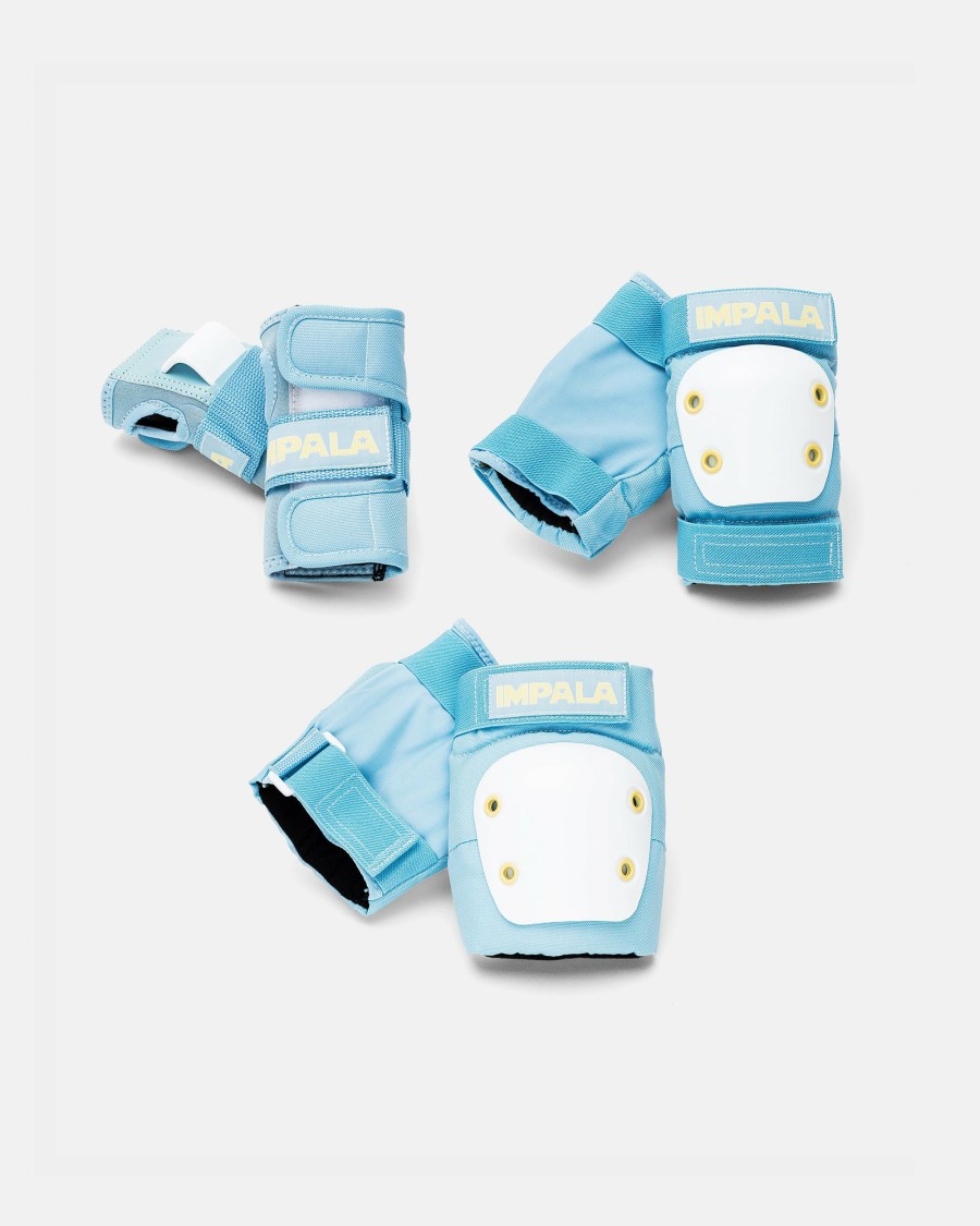 Protective Impala Skate | Impala Kid'S Protective Pack - Sky Blue/Yellow