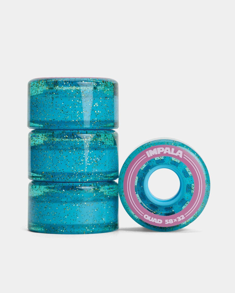 Accessories Impala Skate Roller Skate Wheels | Impala Roller Skate Wheels (4-Pack) - Holographic Glitter