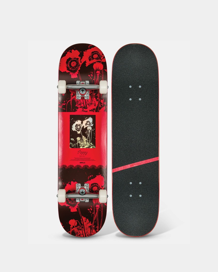 Skateboards Impala Skate Blossom Series | Impala Blossom Skateboard -8.0" Poppy Red