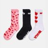 Accessories Impala Skate Socks | Impala Falling Hearts Skate Sock 3-Pack