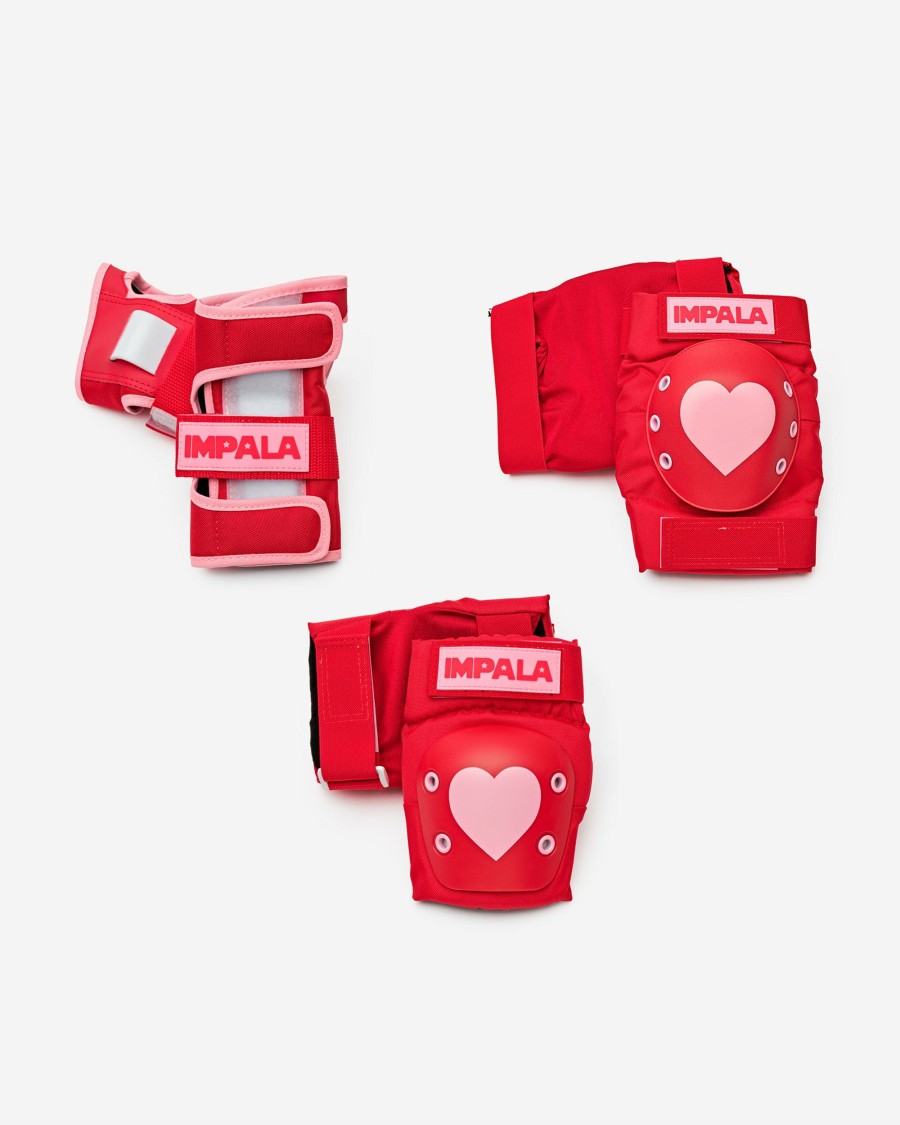 Protective Impala Skate | Impala Adult Protective Pack - Red Hearts