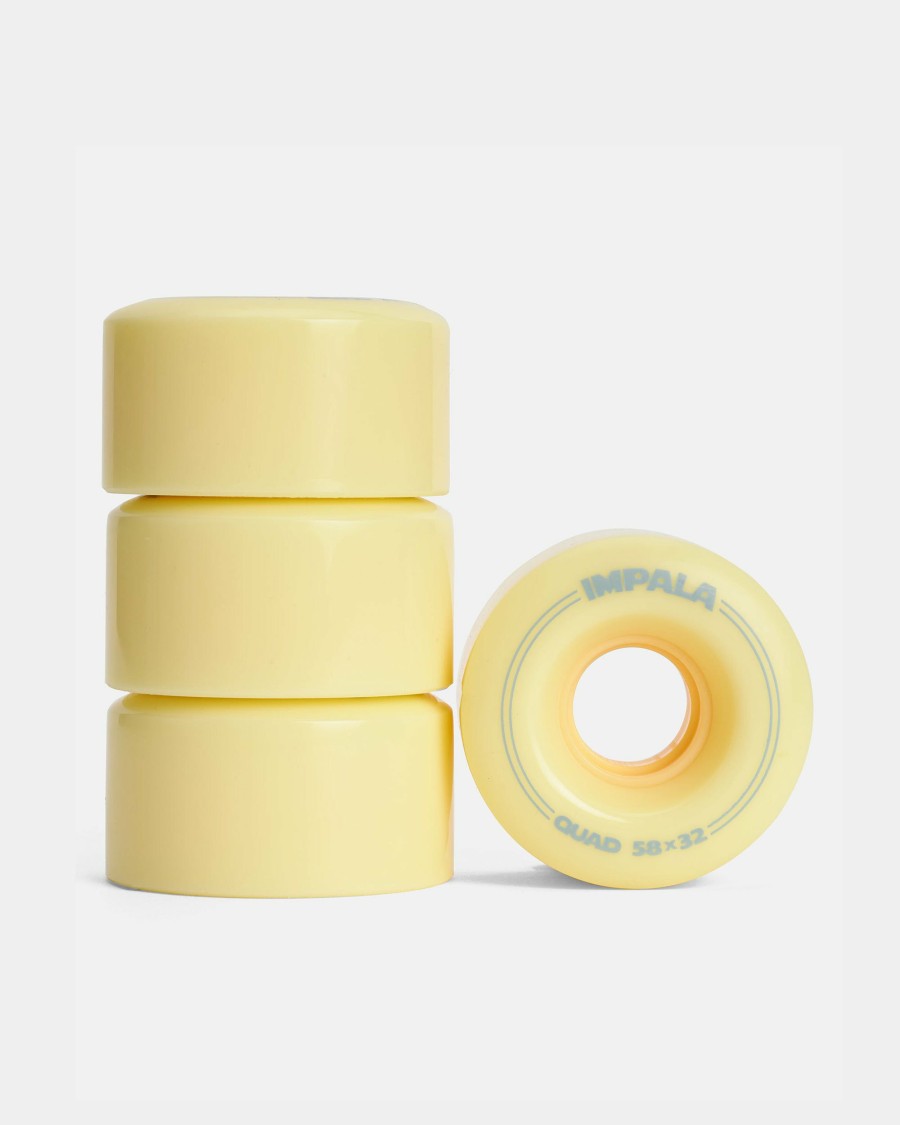 Accessories Impala Skate Roller Skate Wheels | Impala Roller Skate Wheels (4-Pack) - Pastel Yellow